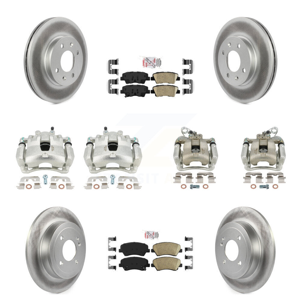 Transit Auto KCG-102596N Disc Brake Kit for 2012-2016 Kia Rio - Front and Rear product image