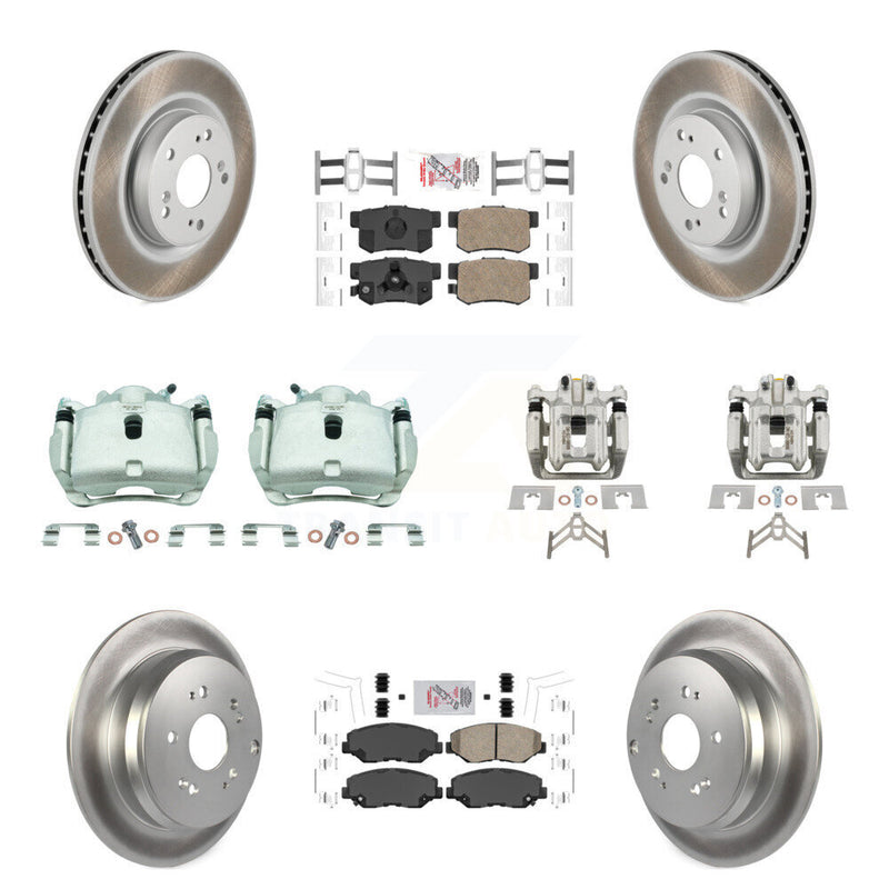 Transit Auto KCG-102640N Disc Brake Kit for 2012-2016 Honda CR-V - Front and Rear product image