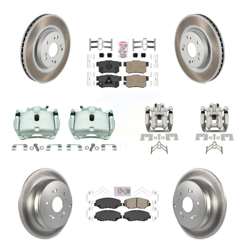 Transit Auto KCG-102641N Disc Brake Kit for 2012-2016 Honda CR-V - Front and Rear product image