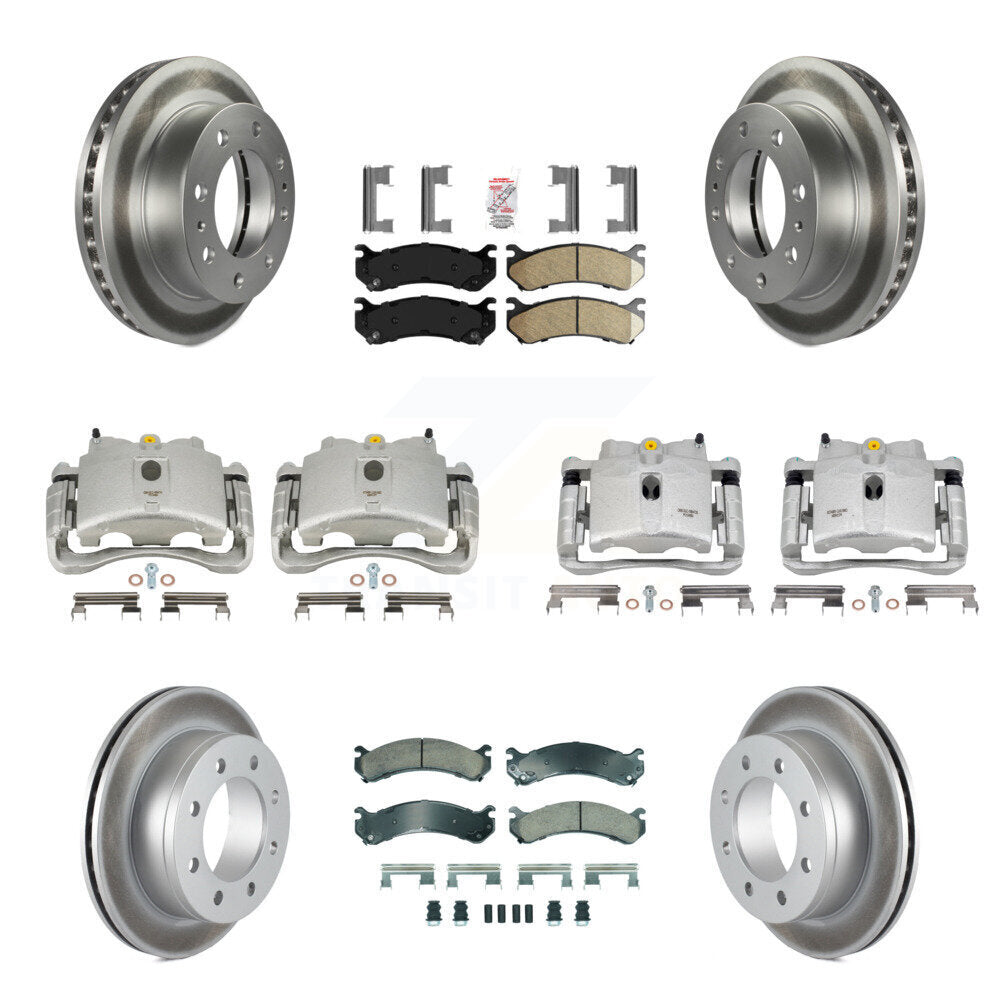 Transit Auto KCG-102657N Disc Brake Kit for 1999-2013 Chevrolet Suburban 2500, GMC Yukon XL 2500, Chevrolet Silverado 2500 HD & more - Front and Rear product image