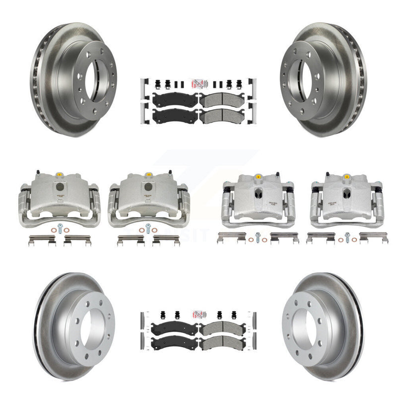 Transit Auto KCG-102658N Disc Brake Kit for 1999-2013 Chevrolet Suburban 2500, GMC Yukon XL 2500, Chevrolet Silverado 2500 HD & more - Front and Rear product image