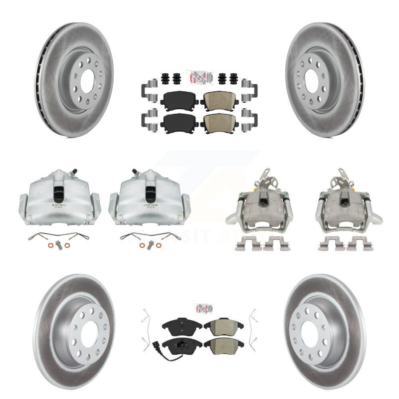Transit Auto KCG-102694N Disc Brake Kit for 2006-2008 Volkswagen GTI - Front and Rear product image