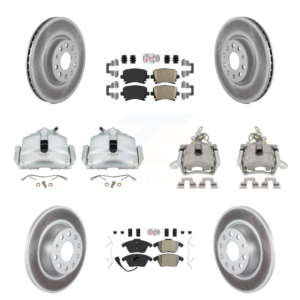 Transit Auto KCG-102695N Disc Brake Kit for 2006-2008 Volkswagen GTI - Front and Rear product image