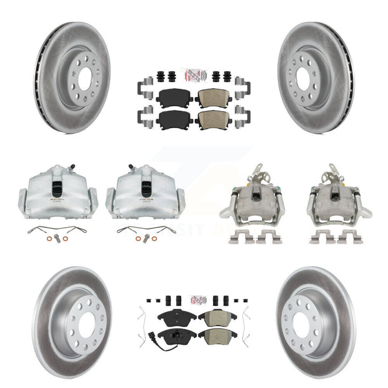 Transit Auto KCG-102695N Disc Brake Kit for 2006-2008 Volkswagen GTI - Front and Rear product image