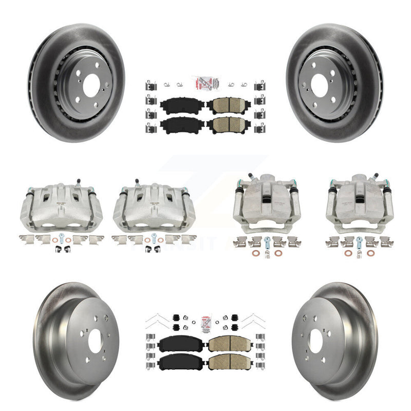 Transit Auto KCG-102712N Disc Brake Kit for 2013-2020 Toyota Highlander, Lexus RX350, Toyota Sienna - Front and Rear product image