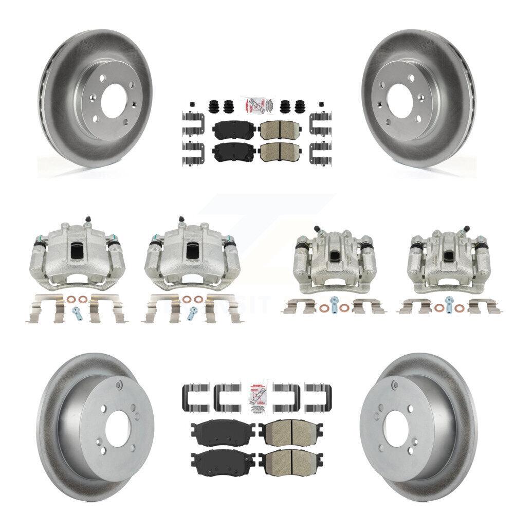 Transit Auto KCG-102753N Disc Brake Kit for 2006-2007 Hyundai Accent, Kia Rio, Kia Rio5 - Front and Rear product image
