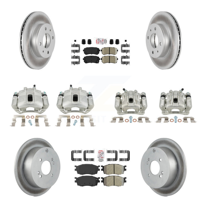 Transit Auto KCG-102755N Disc Brake Kit for 2006 Hyundai Accent - Front and Rear product image