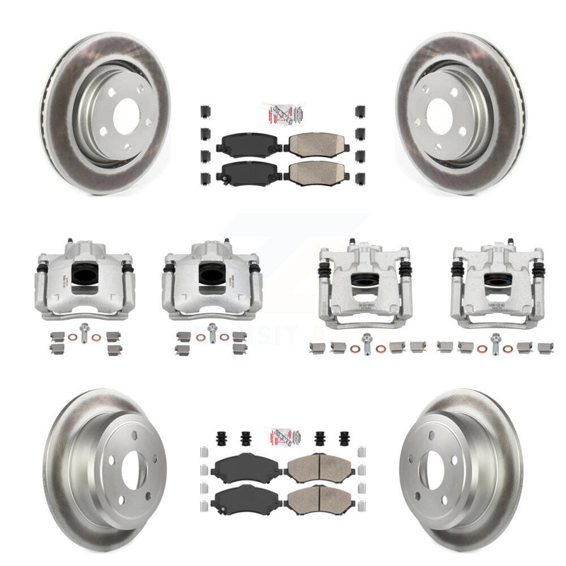 Transit Auto KCG-102805N Disc Brake Kit for 2013-2016 Jeep Wrangler - Front and Rear product image