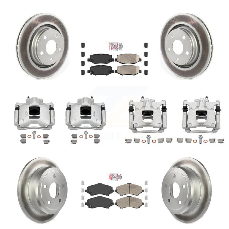 Transit Auto KCG-102806N Disc Brake Kit for 2013-2016 Jeep Wrangler - Front and Rear product image