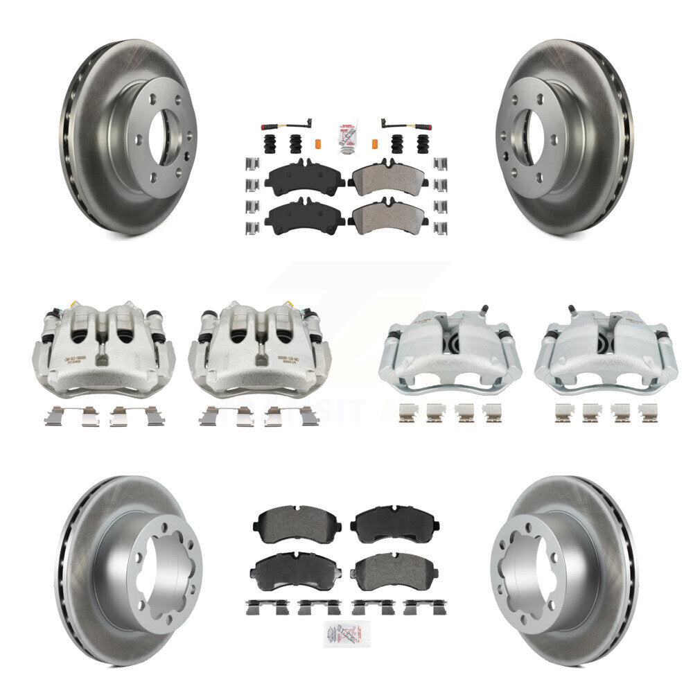 Transit Auto KCG-102847N Disc Brake Kit for 2007-2018 Freightliner Sprinter 3500, Mercedes-Benz Sprinter 3500XD, Mercedes-Benz Sprinter 3500 & more - Front and Rear product image