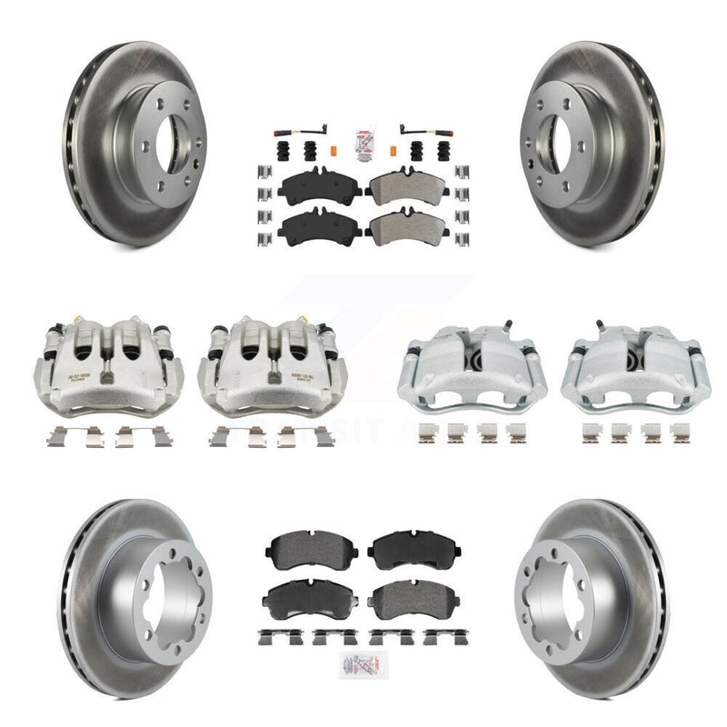 Transit Auto KCG-102847N Disc Brake Kit for 2007-2018 Freightliner Sprinter 3500, Mercedes-Benz Sprinter 3500XD, Mercedes-Benz Sprinter 3500 & more - Front and Rear product image