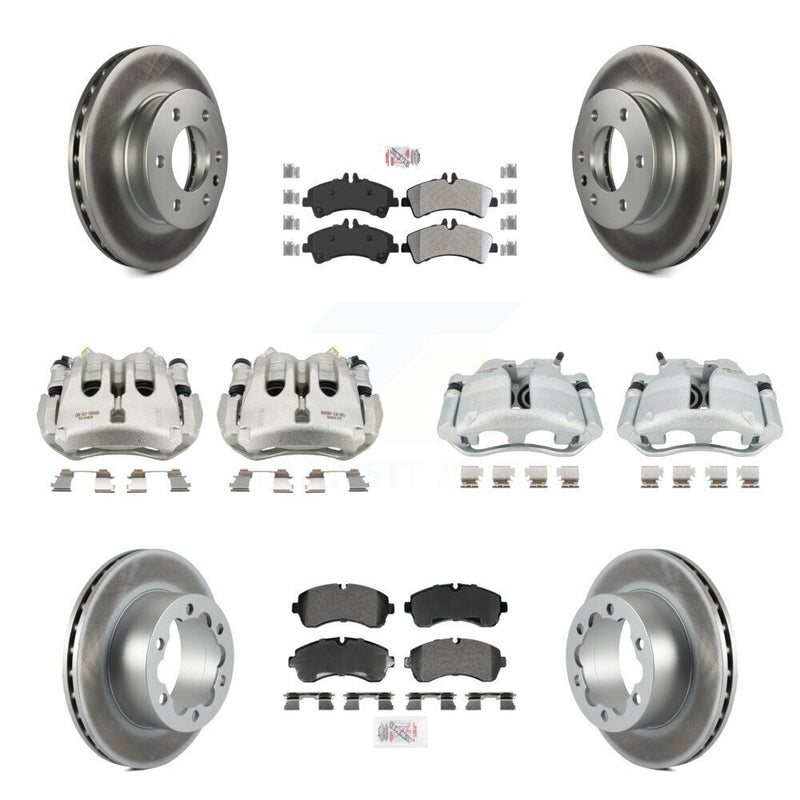 Transit Auto KCG-102848N Disc Brake Kit for 2007-2018 Freightliner Sprinter 3500, Mercedes-Benz Sprinter 3500XD, Mercedes-Benz Sprinter 3500 & more - Front and Rear product image
