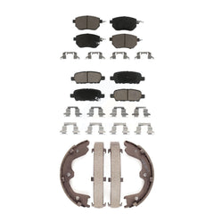 Transit Auto KCN-100002 Disc Brake Pad for 2003-2008 INFINITI FX35, INFINITI FX45, Nissan Altima & more - Front and Rear product image