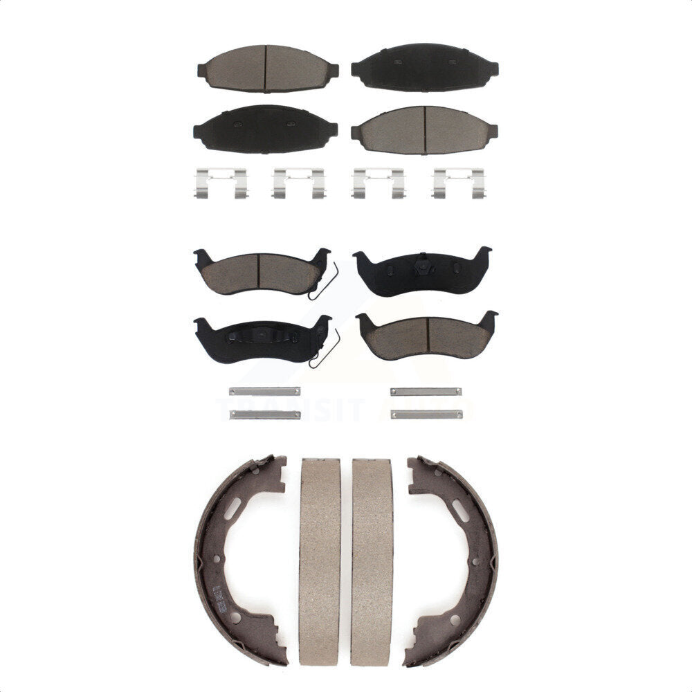 Transit Auto KCN-100042 Disc Brake Pad for 2003-2011 Ford Crown Victoria, Mercury Grand Marquis, Lincoln Town Car - Front and Rear product image