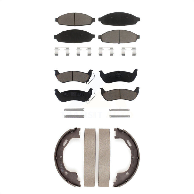Transit Auto KCN-100042 Disc Brake Pad for 2003-2011 Ford Crown Victoria, Mercury Grand Marquis, Lincoln Town Car - Front and Rear product image