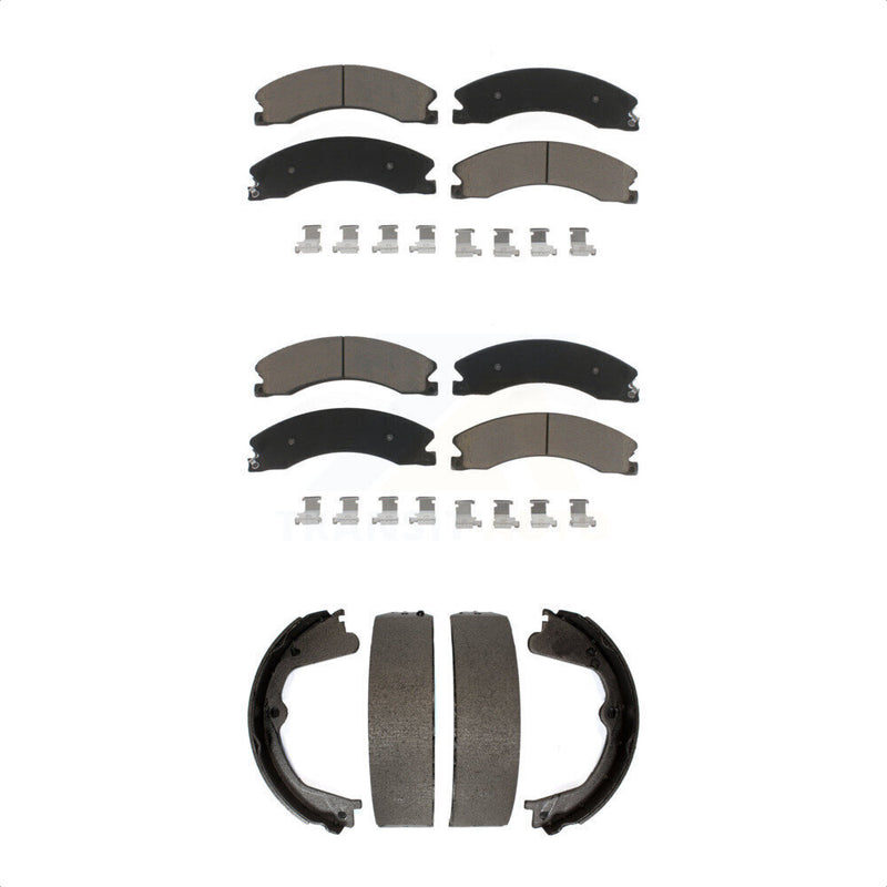 Transit Auto KCN-100046 Disc Brake Pad for 2011-2019 GMC Sierra 2500 HD, GMC Sierra 3500 HD, Chevrolet Suburban 3500 HD & more - Front and Rear product image
