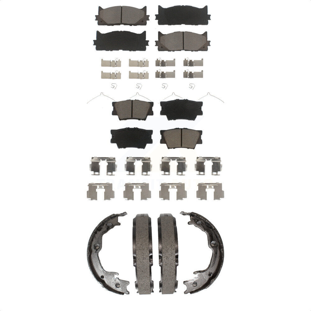 Transit Auto KCN-100048 Disc Brake Pad for 2012-2018 Lexus ES350, Lexus ES300h, Toyota Avalon & more - Front and Rear product image