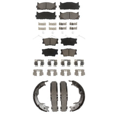 Transit Auto KCN-100048 Disc Brake Pad for 2012-2018 Lexus ES350, Lexus ES300h, Toyota Avalon & more - Front and Rear product image