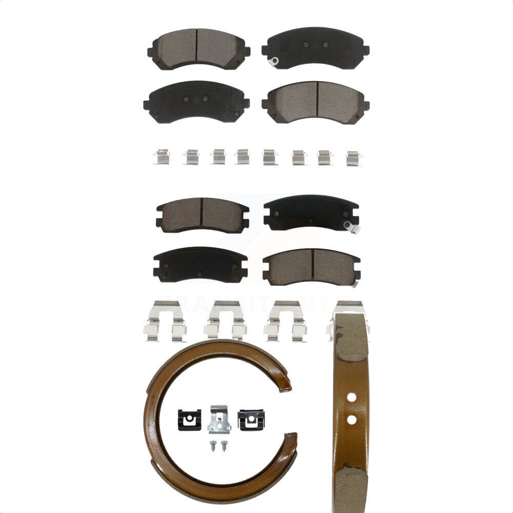 Transit Auto KCN-100106 Disc Brake Pad for 2001-2007 Buick Rendezvous, Chevrolet Venture, Oldsmobile Silhouette & more - Front and Rear product image