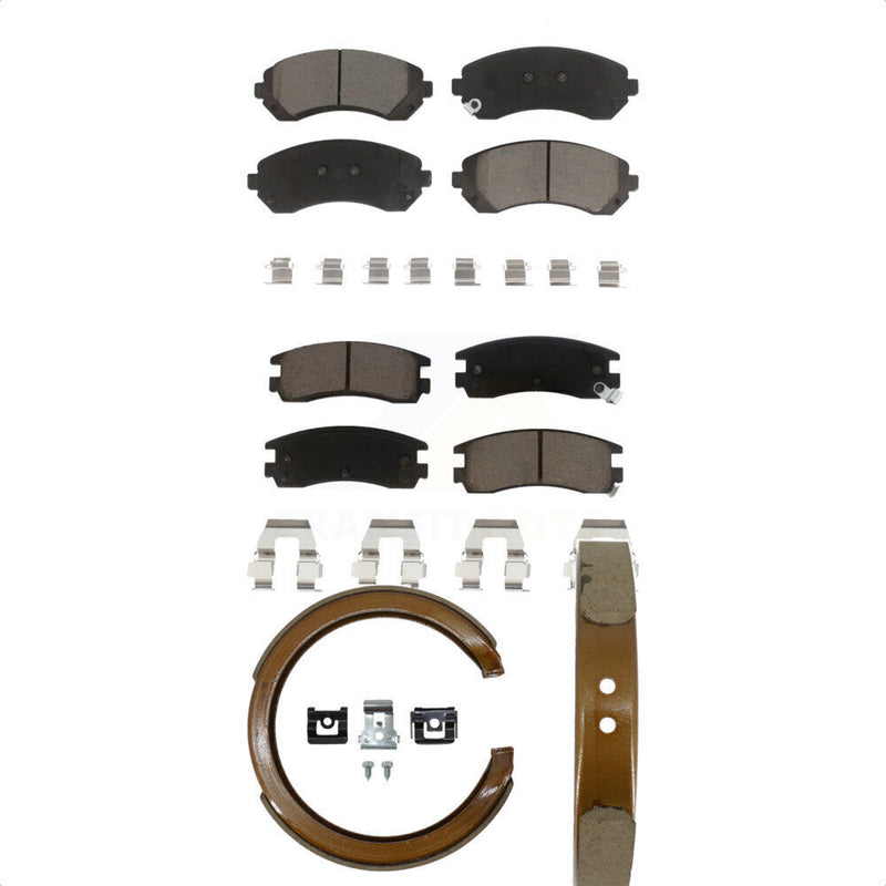 Transit Auto KCN-100106 Disc Brake Pad for 2001-2007 Buick Rendezvous, Chevrolet Venture, Oldsmobile Silhouette & more - Front and Rear product image