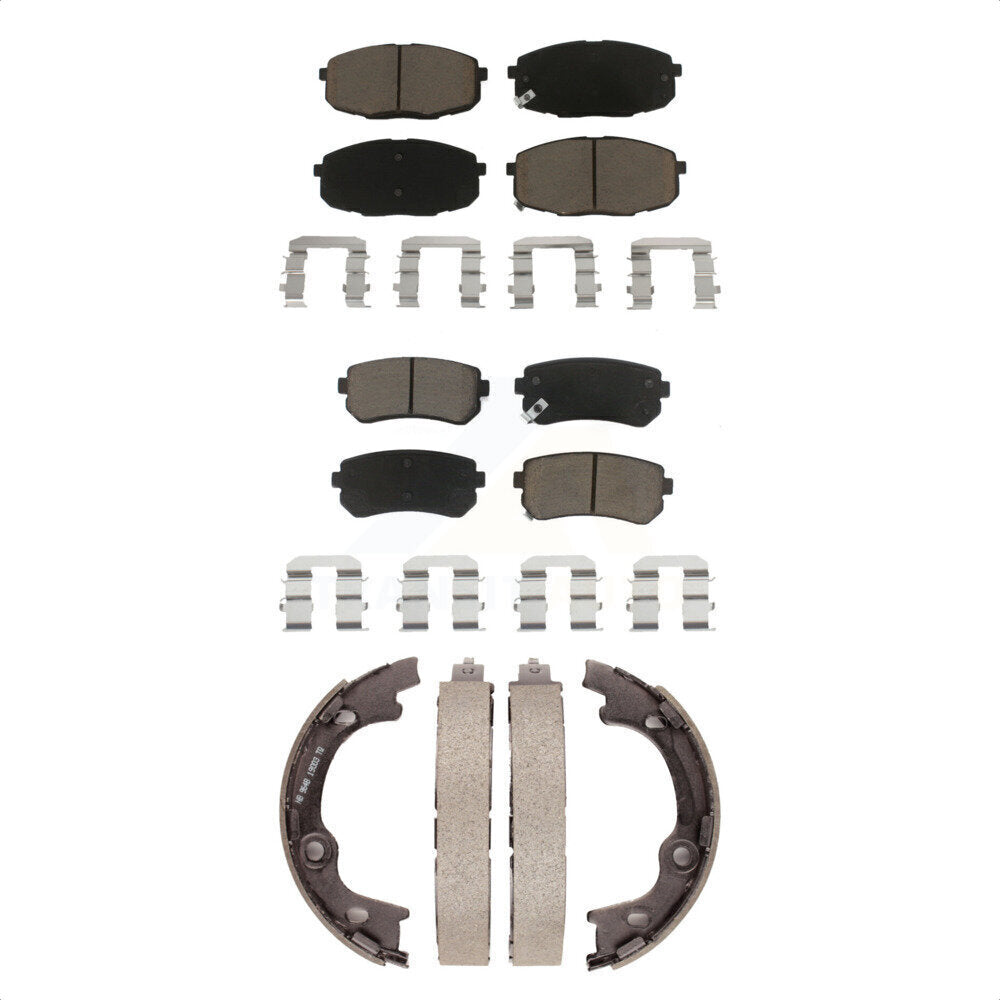 Transit Auto KCN-100128 Disc Brake Pad for 2009-2011 Hyundai Elantra - Front and Rear product image