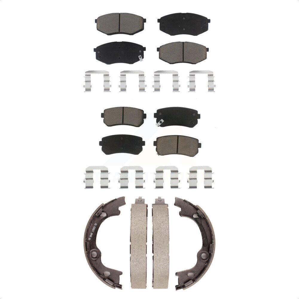 Transit Auto KCN-100131 Disc Brake Pad for 2010-2012 Hyundai Tucson - Front and Rear product image