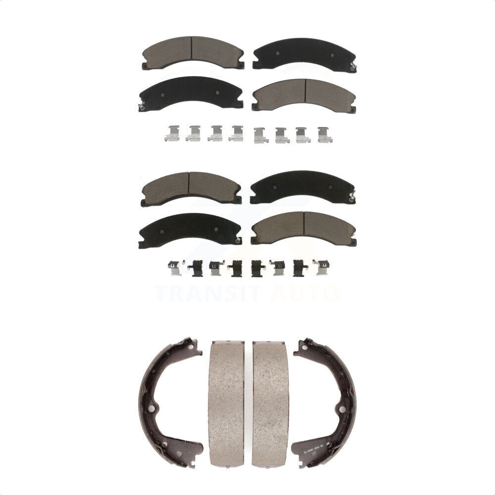 Transit Auto KCN-100143 Disc Brake Pad for 2012-2019 Nissan TITAN XD, Nissan NV1500, Nissan NV2500 & more - Front and Rear product image