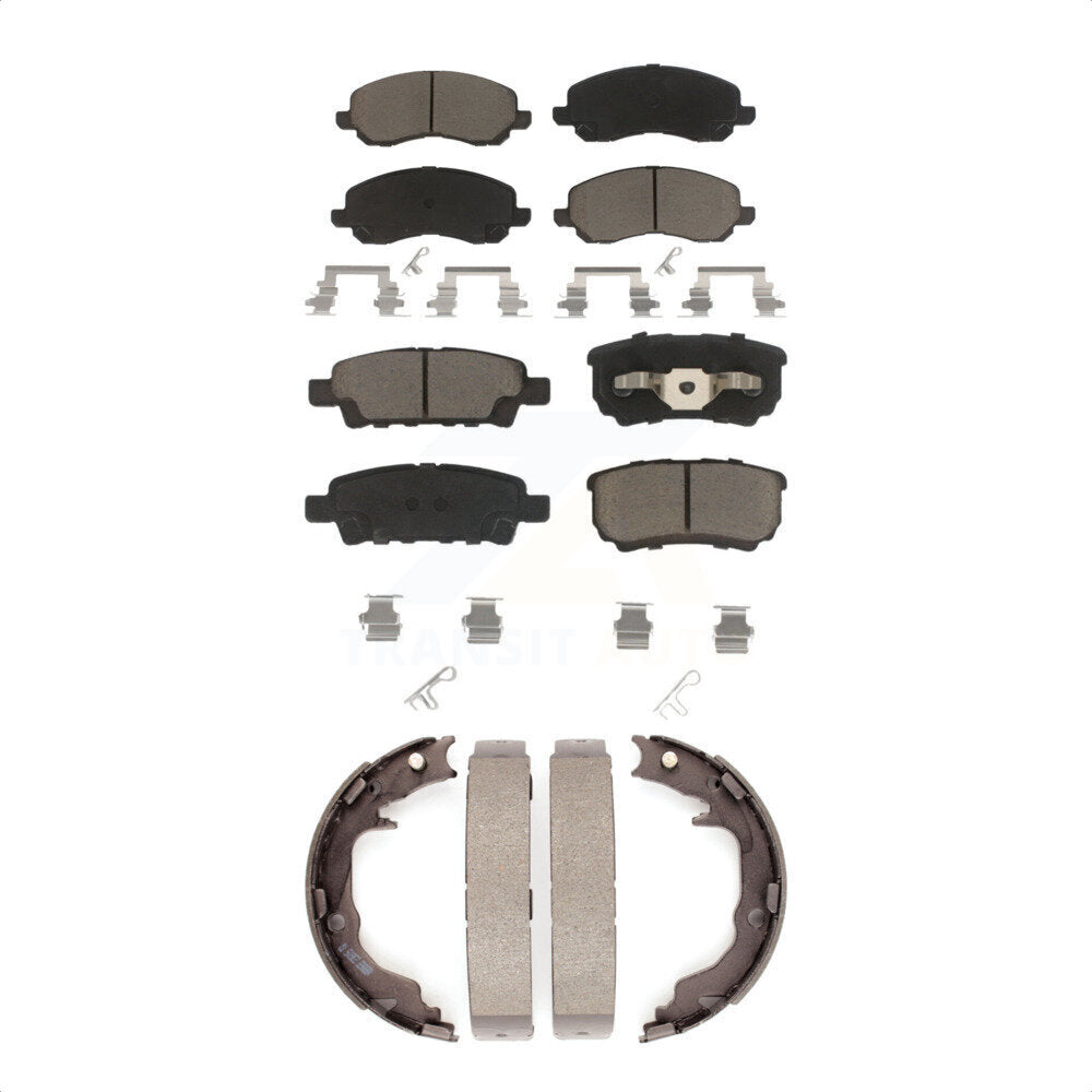 Transit Auto KCN-100169 Disc Brake Pad for 2007-2017 Jeep Compass, Jeep Patriot, Mitsubishi Lancer & more - Front and Rear product image