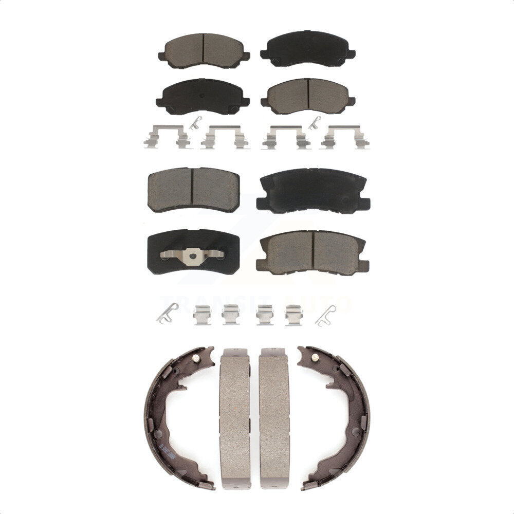 Transit Auto KCN-100170 Disc Brake Pad for 2007-2017 Jeep Compass, Jeep Patriot, Mitsubishi Lancer & more - Front and Rear product image
