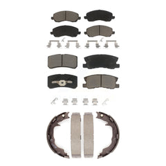 Transit Auto KCN-100170 Disc Brake Pad for 2007-2017 Jeep Compass, Jeep Patriot, Mitsubishi Lancer & more - Front and Rear product image