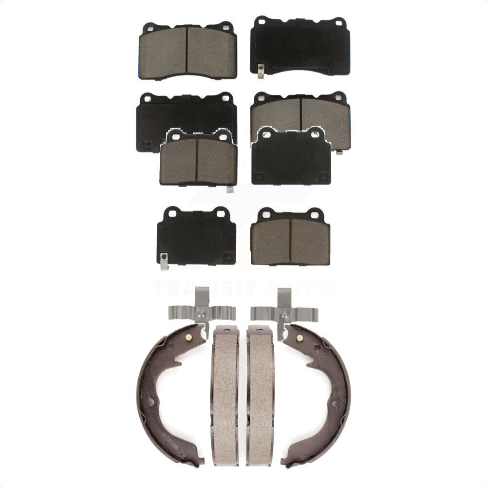 Transit Auto KCN-100172 Disc Brake Pad for 2008-2014 Mitsubishi Lancer - Front and Rear product image