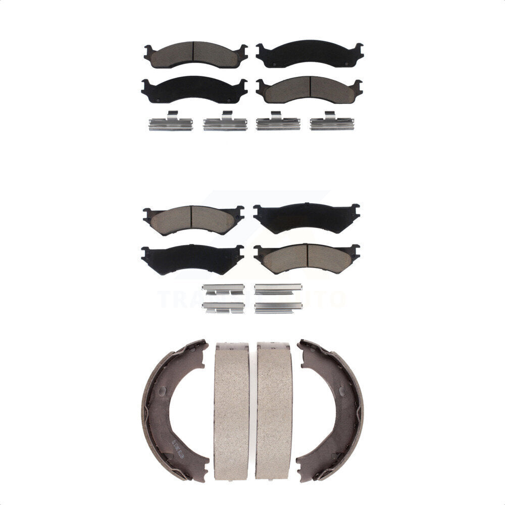 Transit Auto KCN-100195 Disc Brake Pad for 1999-2005 Ford E-250, Ford E-350 Super Duty, Ford E-350 Club Wagon & more - Front and Rear product image