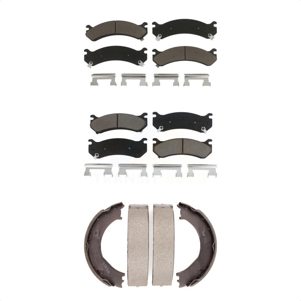 Transit Auto KCN-100197 Disc Brake Pad for 1999-2010 GMC Sierra 3500 HD, Chevrolet Silverado 1500 HD Classic, Chevrolet Silverado 2500 HD Classic & more - Front and Rear product image