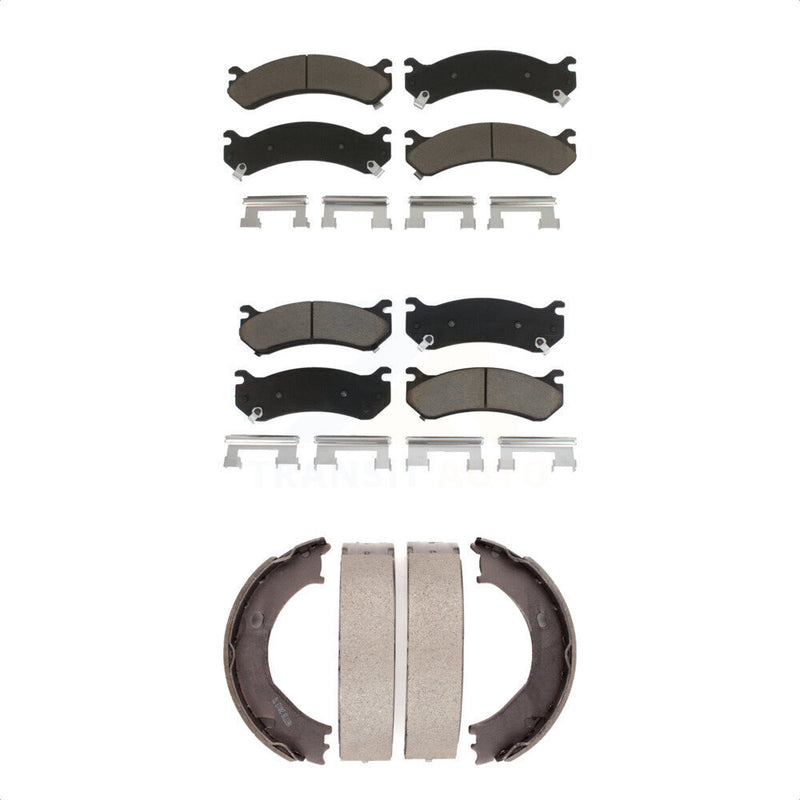 Transit Auto KCN-100197 Disc Brake Pad for 1999-2010 GMC Sierra 3500 HD, Chevrolet Silverado 1500 HD Classic, Chevrolet Silverado 2500 HD Classic & more - Front and Rear product image
