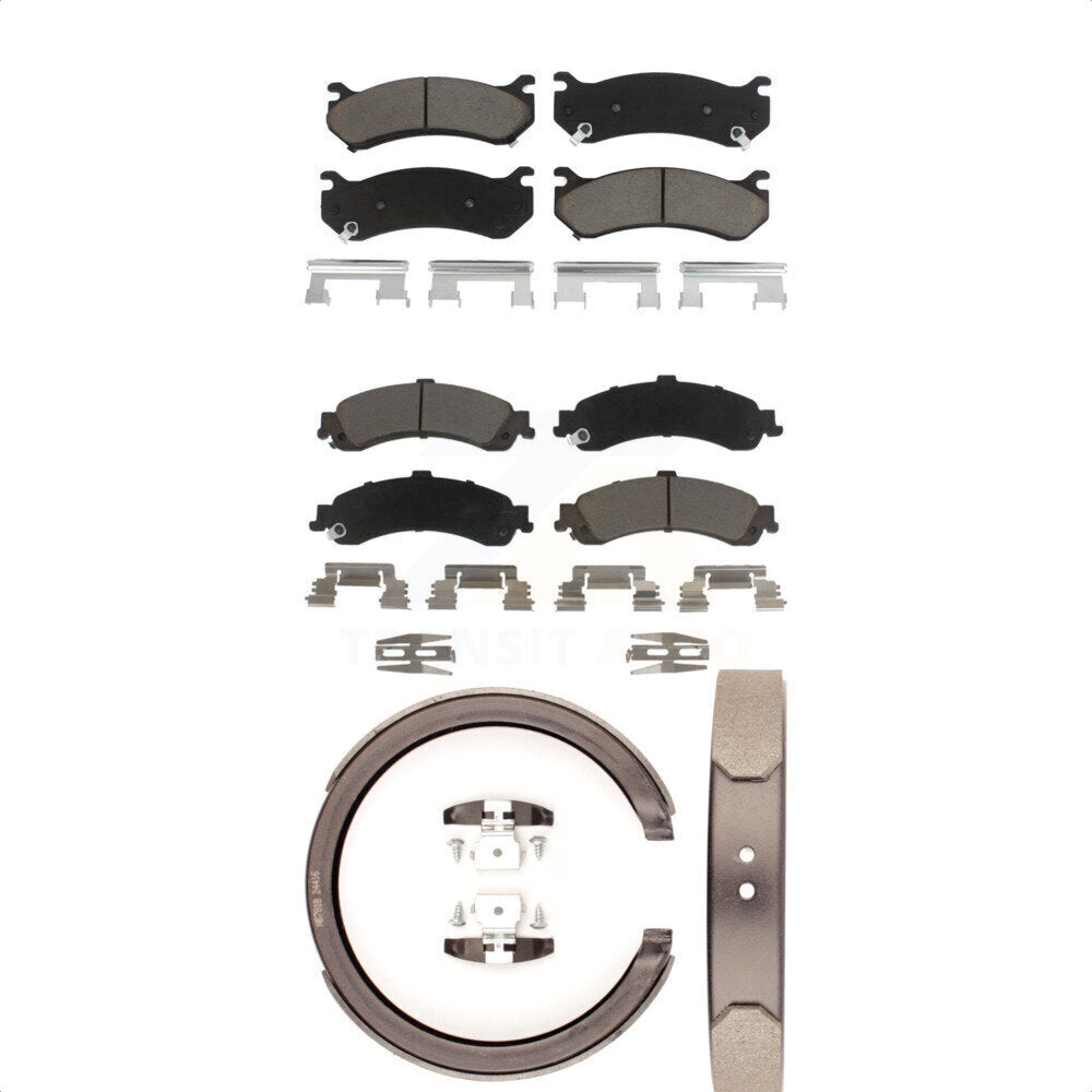 Transit Auto KCN-100208 Disc Brake Pad for 2000-2006 Chevrolet Silverado 1500, GMC Sierra 1500, Cadillac Escalade & more - Front and Rear product image