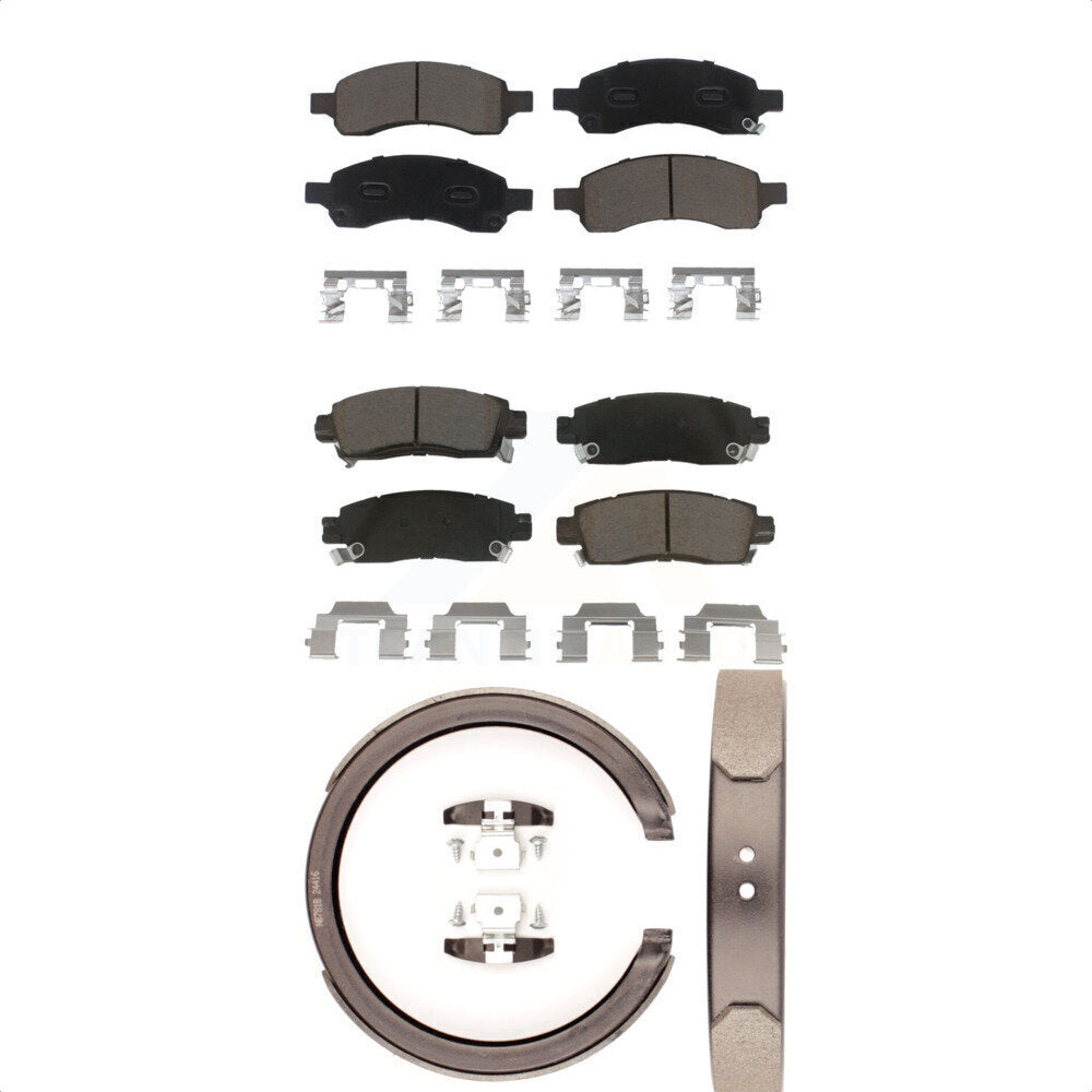 Transit Auto KCN-100214 Disc Brake Pad for 2006-2009 Isuzu Ascender, Buick Rainier, Chevrolet Trailblazer & more - Front and Rear product image
