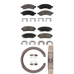 Transit Auto KCN-100214 Disc Brake Pad for 2006-2009 Isuzu Ascender, Buick Rainier, Chevrolet Trailblazer & more - Front and Rear product image