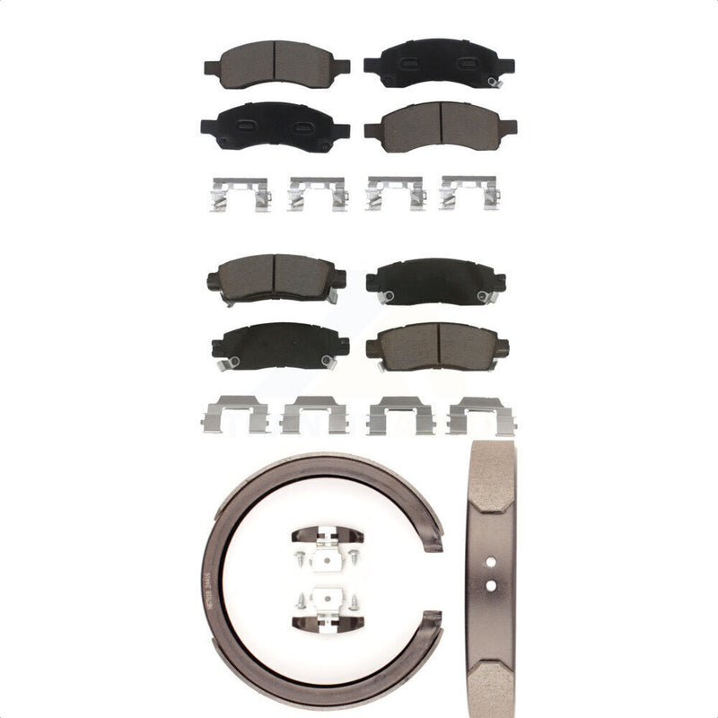 Transit Auto KCN-100214 Disc Brake Pad for 2006-2009 Isuzu Ascender, Buick Rainier, Chevrolet Trailblazer & more - Front and Rear product image