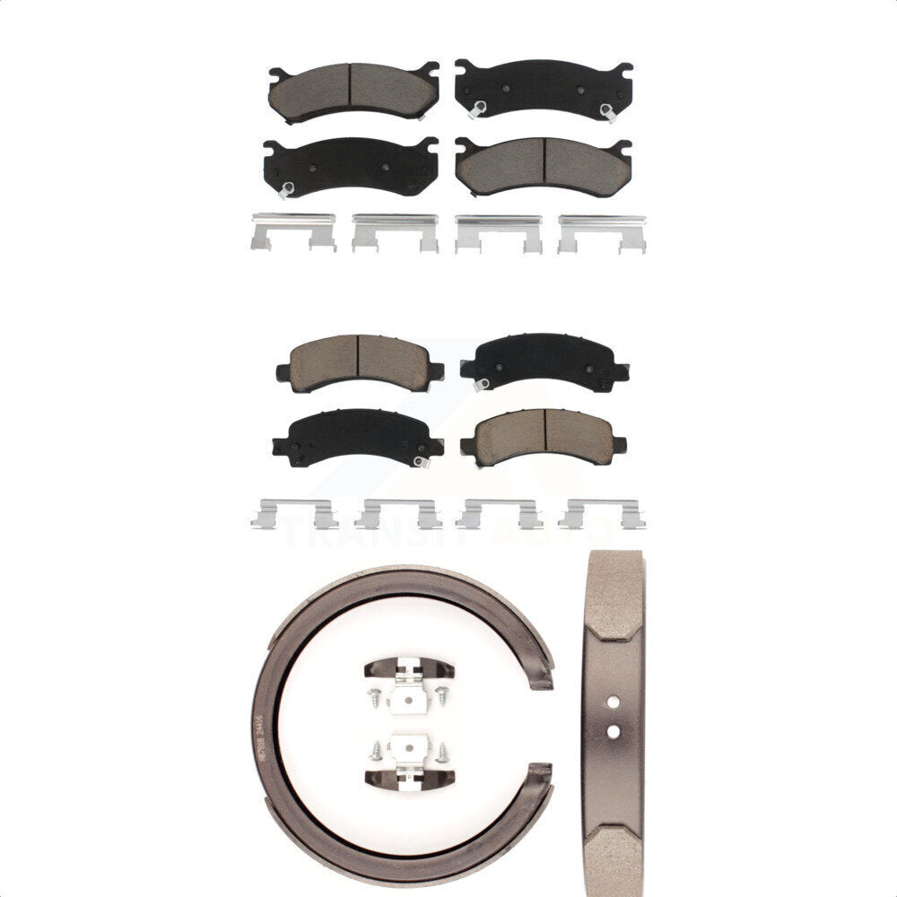 Transit Auto KCN-100219 Disc Brake Pad for 2002-2008 Cadillac Escalade, Chevrolet Avalanche 1500, Chevrolet Express 1500 & more - Front and Rear product image