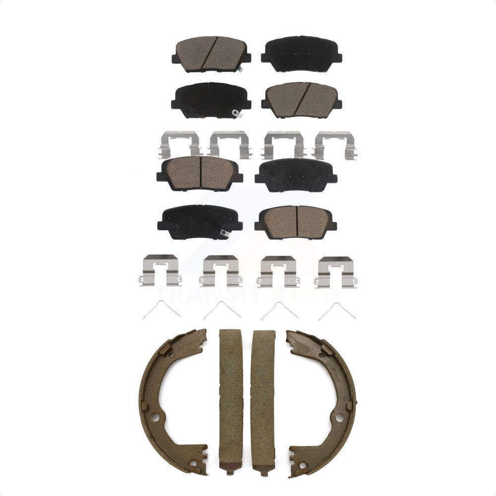 Transit Auto KCN-100236 Disc Brake Pad for 2017-2018 Hyundai Santa Fe Sport - Front and Rear product image