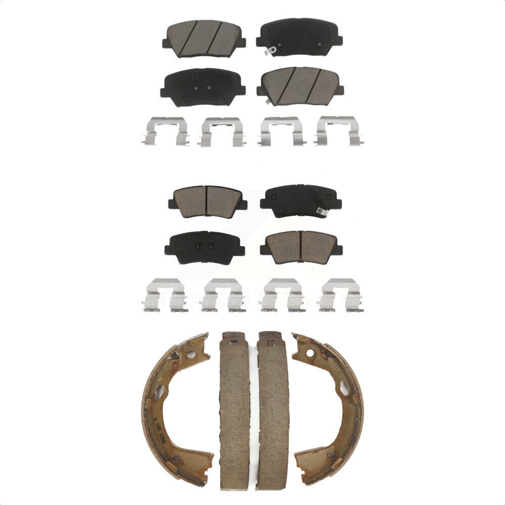 Transit Auto KCN-100257 Disc Brake Pad for 2012-2017 Hyundai Azera - Front and Rear product image