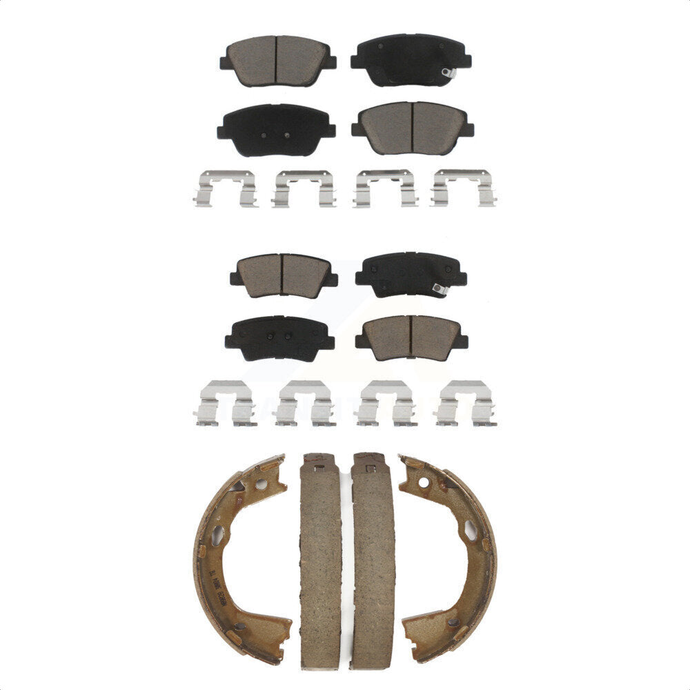 Transit Auto KCN-100258 Disc Brake Pad for 2011-2016 Kia Optima, Hyundai Sonata - Front and Rear product image