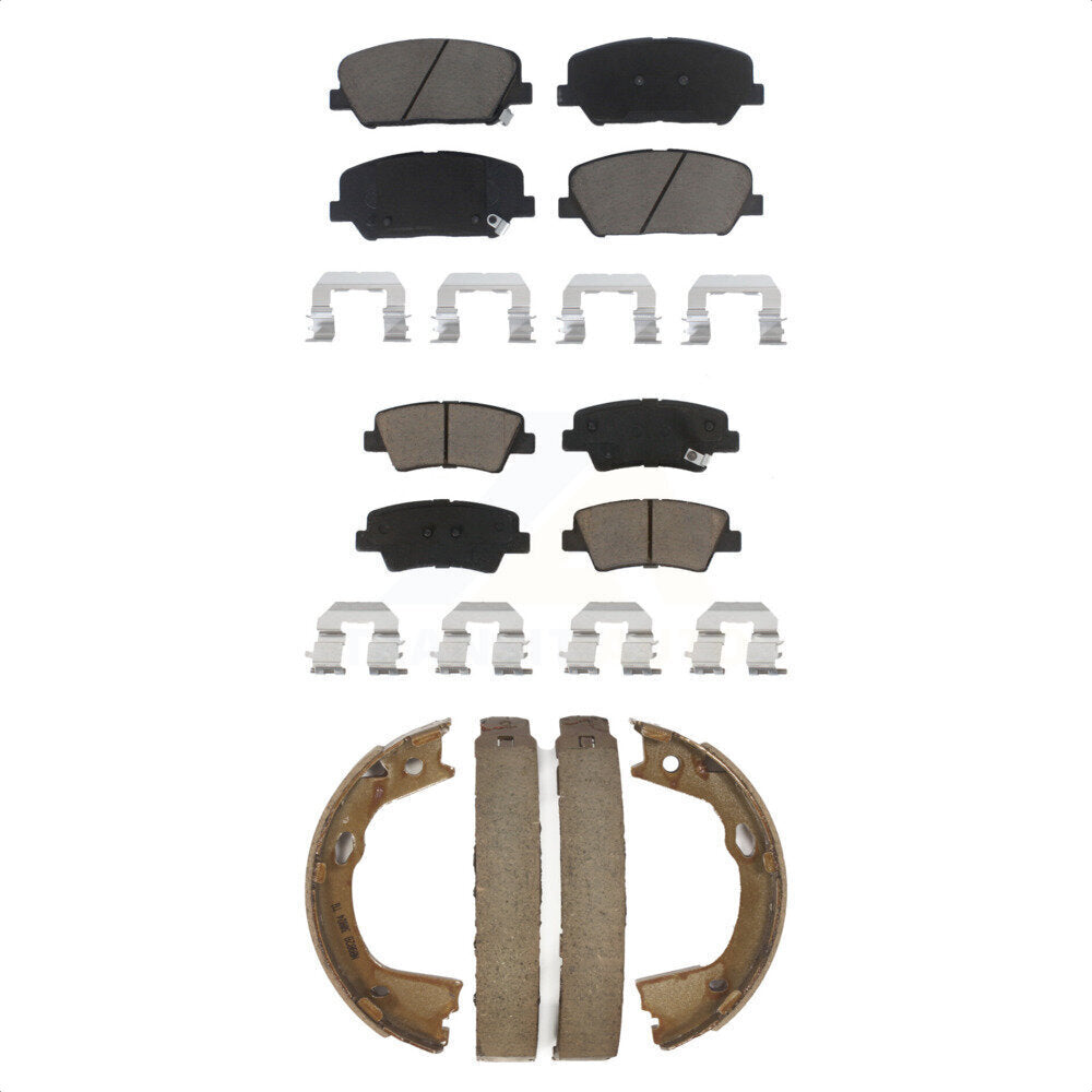 Transit Auto KCN-100260 Disc Brake Pad for 2011-2013 Kia Optima - Front and Rear product image