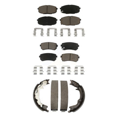 Transit Auto KCN-100274 Disc Brake Pad for 2010-2013 Kia Forte, Kia Forte Koup - Front and Rear product image