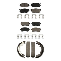 Transit Auto KCN-100278 Disc Brake Pad for 2006-2007 Hyundai Accent, Kia Rio, Kia Rio5 - Front and Rear product image