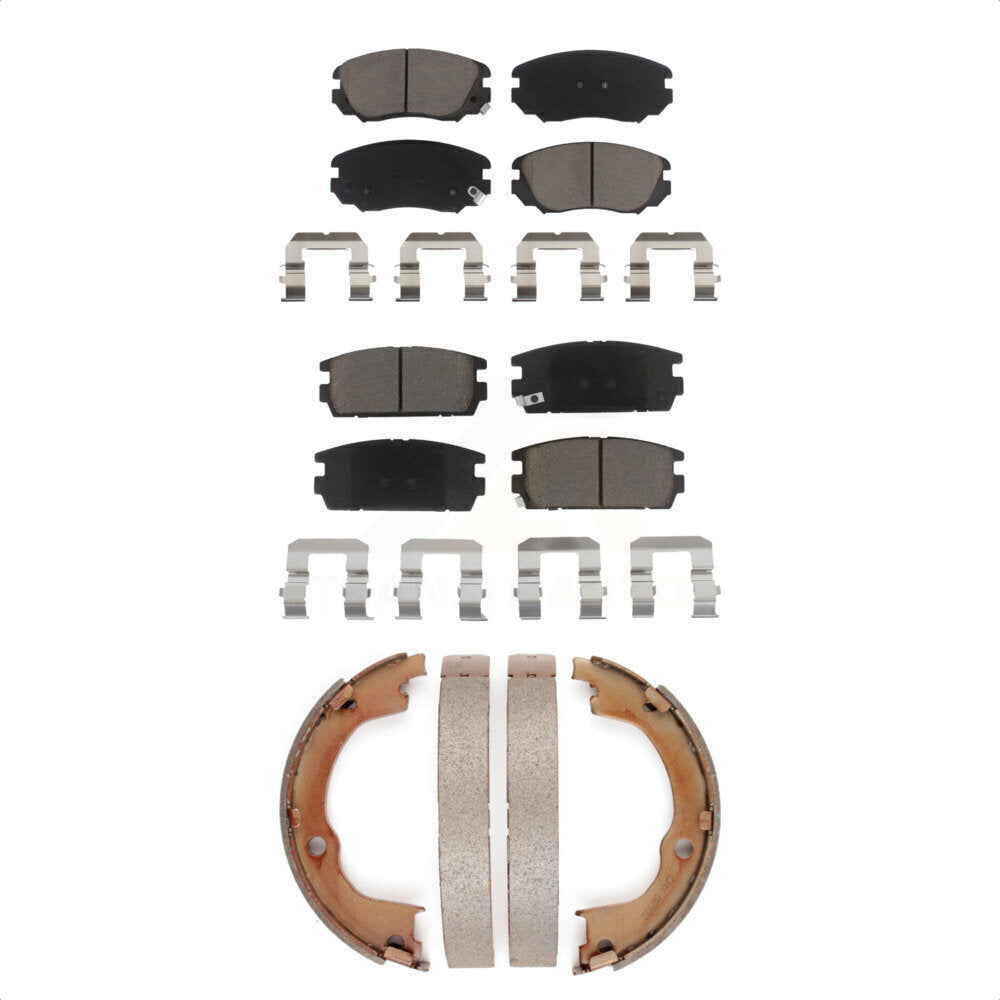 Transit Auto KCN-100289 Disc Brake Pad for 2010-2017 GMC Terrain, Chevrolet Equinox - Front and Rear product image