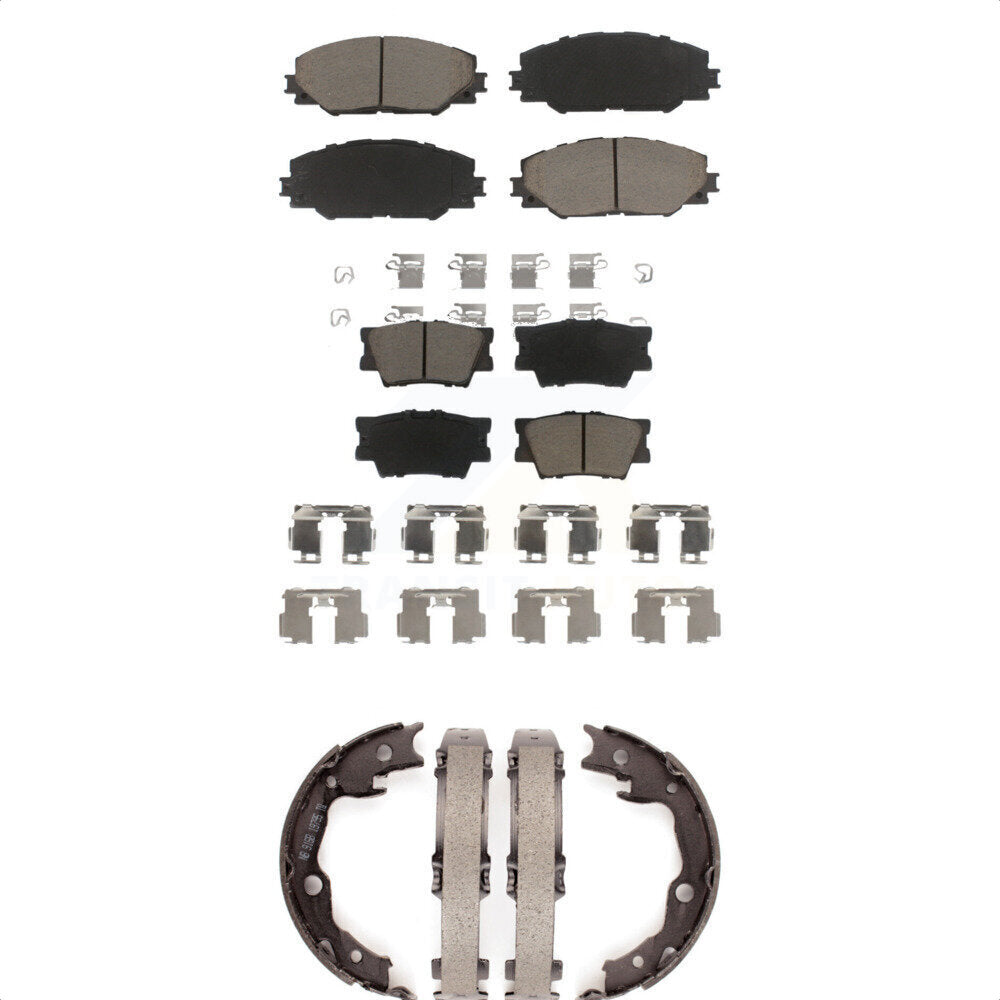 Transit Auto KCN-100296 Disc Brake Pad for 2006-2018 Toyota RAV4, Toyota Matrix, Pontiac Vibe - Front and Rear product image