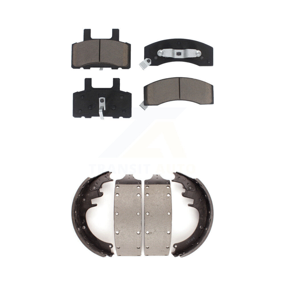 Transit Auto KCN-100345 Disc Brake Pad for 1988-2002 Chevrolet K3500, Chevrolet Express 3500, GMC G3500 & more - Front and Rear product image