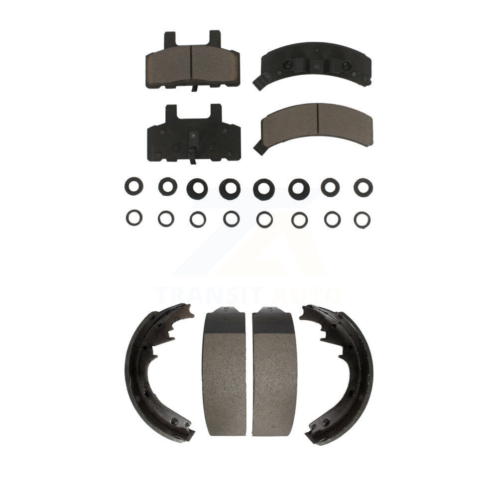 Transit Auto KCN-100370 Disc Brake Pad for 1988-2002 GMC Yukon, Cadillac Escalade, Chevrolet Express 1500 & more - Front and Rear product image