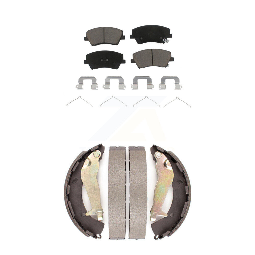 Transit Auto KCN-100393 Disc Brake Pad for 2017-2020 Hyundai Elantra - Front and Rear product image